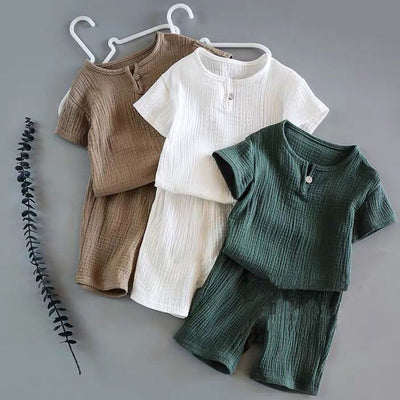 Baby Short-Sleeve Summer Two-Piece Set