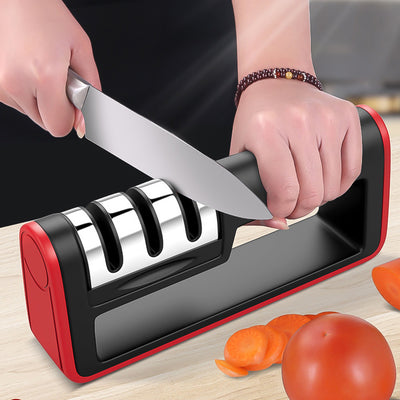 Three-Stage Diamond Knife Sharpener