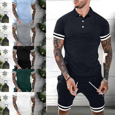 Men’s Summer Polo and Shorts Set