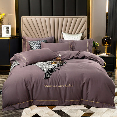 Cotton Brushed Four-Piece Bedding Set