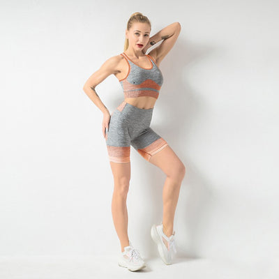 Seamless Running Sports Bra Set