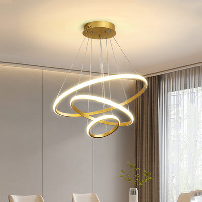 Smart App-Controlled Living Room Chandelier