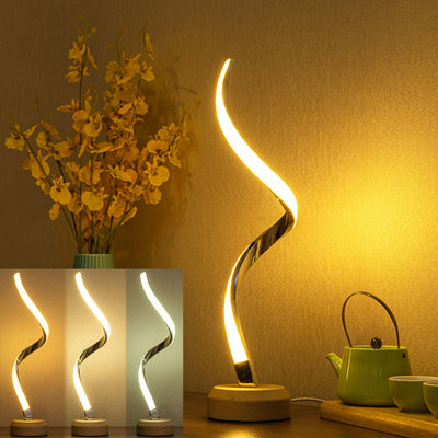 Dimmable LED Spiral Table Lamp