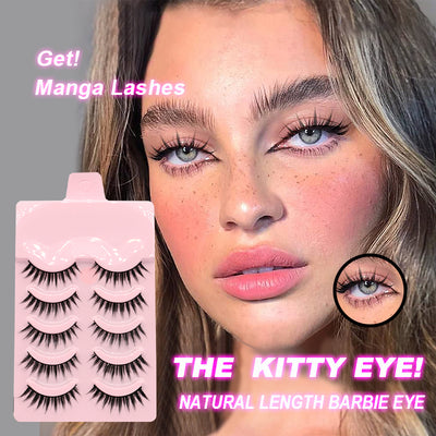 Five-Pair Manga False Eyelashes