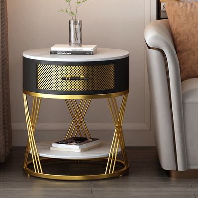 Round Slate Coffee Table