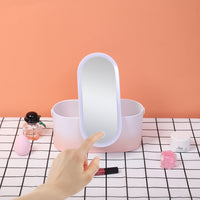 LED Makeup Organizer Box with Mirror — image 4