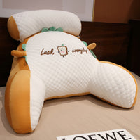 Fluffy Triangle Reading Pillow Backrest — image 3