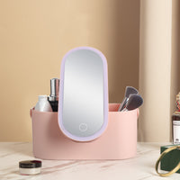 LED Makeup Organizer Box with Mirror