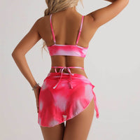 Tie-Dye Bikini Set with Skirt — image 7
