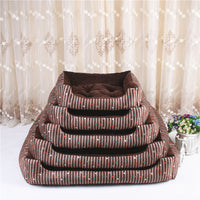 Striped Round Pet Bed for Dogs and Cats — image 2