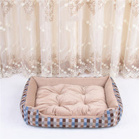 Striped Round Pet Bed for Dogs and Cats — image 7