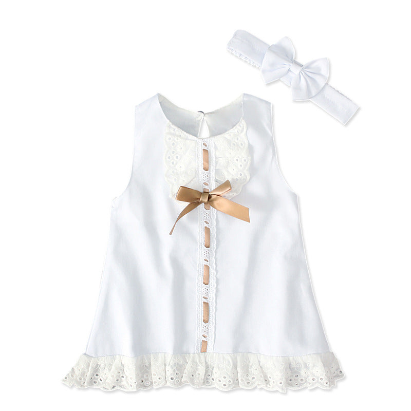 Girls Sleeveless Bow Dress — image 6