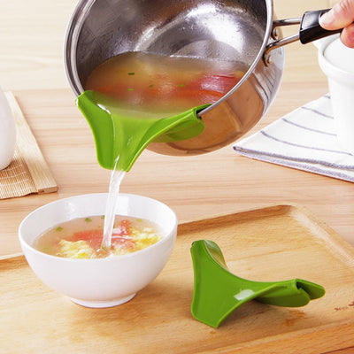 Silicone Clip-On Pouring Funnel