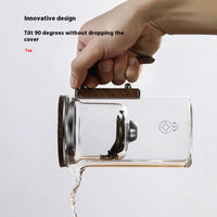 Magnetic Glass Tea Pot with Wood Handle — image 4