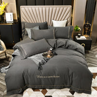 Cotton Brushed Four-Piece Bedding Set — image 3