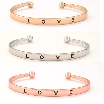 Simple Geometric Alloy Bracelet