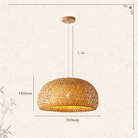 Bamboo Woven Pendant Chandelier — image 4