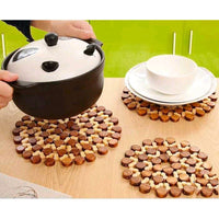 Round Bamboo Heat-Resistant Placemat