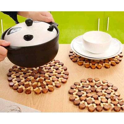Round Bamboo Heat-Resistant Placemat