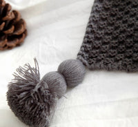 Nordic Fringed Knit Throw Blanket — image 3