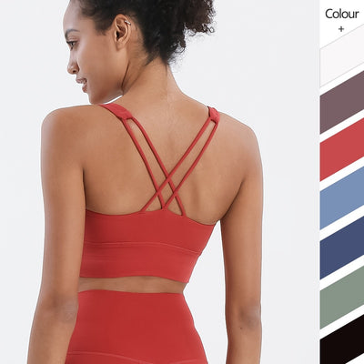 Women’s Cross-Strap Padded Sports Bra