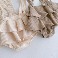 Pleated Cotton Baby Girl Romper — image 4