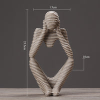 Abstract Resin Thinker Statue — image 5