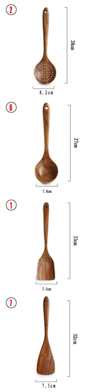 Teak Wood Kitchen Spoon Set — image 6