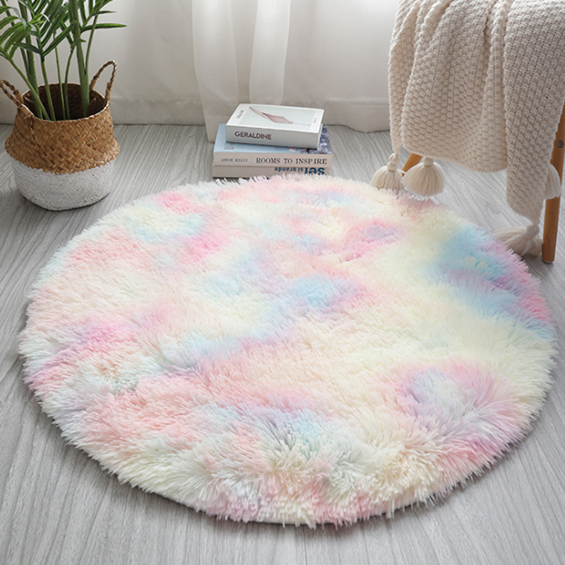 Nordic Round Tie-Dye Carpet