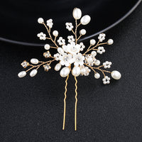 Pearl Rhinestone Bridal Hairpin — image 4