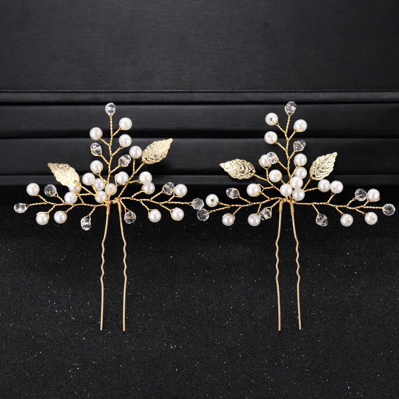 Pearl Rhinestone Bridal Hairpin