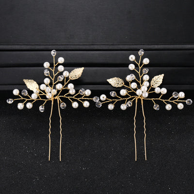 Pearl Rhinestone Bridal Hairpin