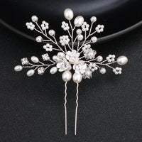 Pearl Rhinestone Bridal Hairpin — image 3