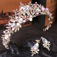 Pink Crystal Bridal Crown — image 3