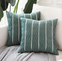 Striped Velvet 45cm Pillow Cover — image 5