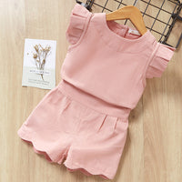 Girls T-Shirt and Shorts Outfit