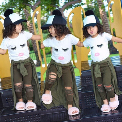 Girls T-Shirt and Leggings Set