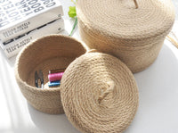 Japanese Linen Desktop Storage Basket — image 2