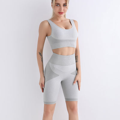 Moisture-Wicking Bra and Shorts Set