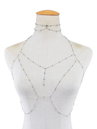 Rhinestone Tassel Body Chain Necklace — image 3