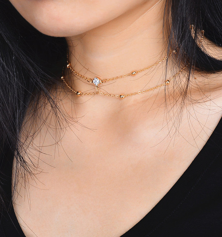 Rhinestone Tassel Body Chain Necklace — image 2