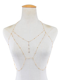 Rhinestone Tassel Body Chain Necklace — image 4