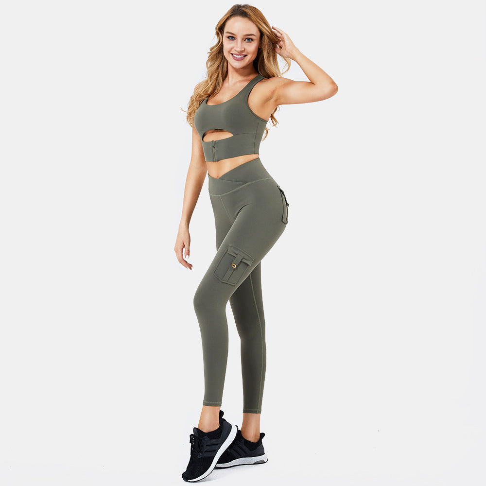 Women’s Padded Yoga Bra and Leggings Set — image 5