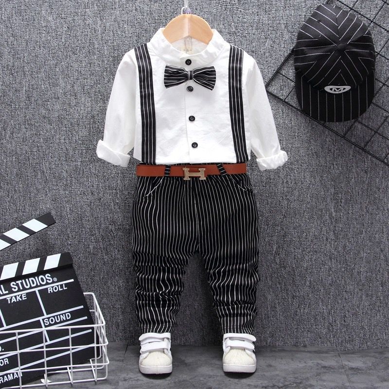 Boys Bib Two-Piece Outfit
