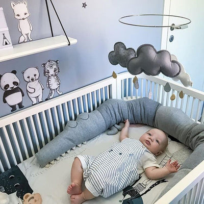 Cotton Baby Crib Bumper Pillow