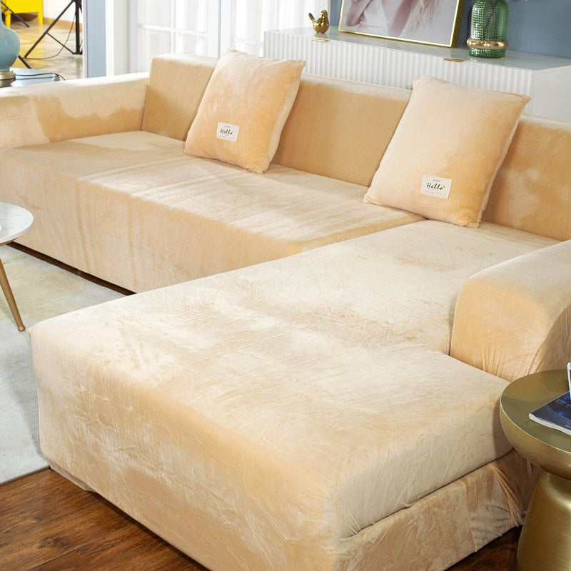 Elastic Velvet Sofa Cover — image 4