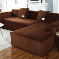 Elastic Velvet Sofa Cover — image 3