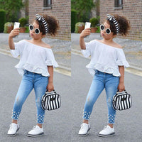 White Two-Piece Baby Outfit Set — image 4