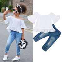 White Two-Piece Baby Outfit Set — image 2