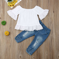 White Two-Piece Baby Outfit Set — image 5